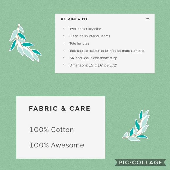 FIGS Surgical Green Canvas Tote - Picture 3 of 11